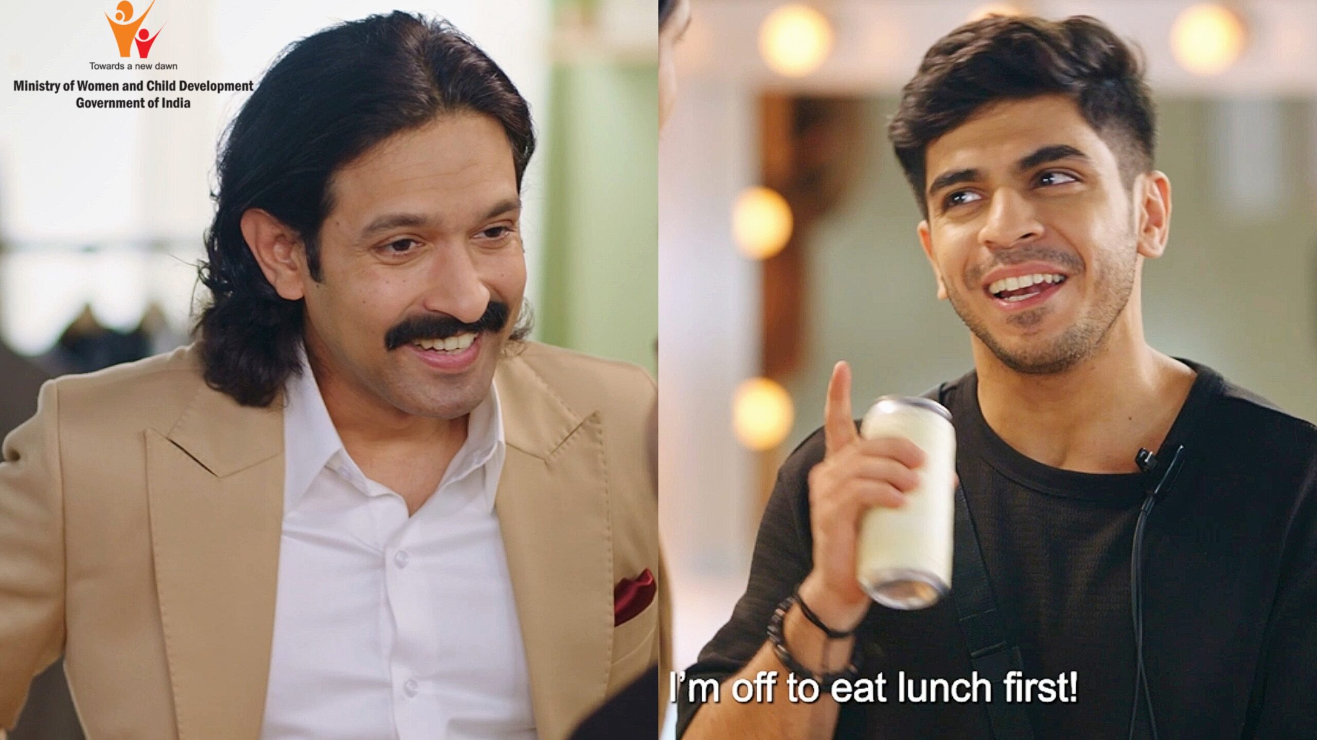 Jay Thakkar with Vikrant Massey for the Government of India's-'NUTRITION CAMPAIGN'